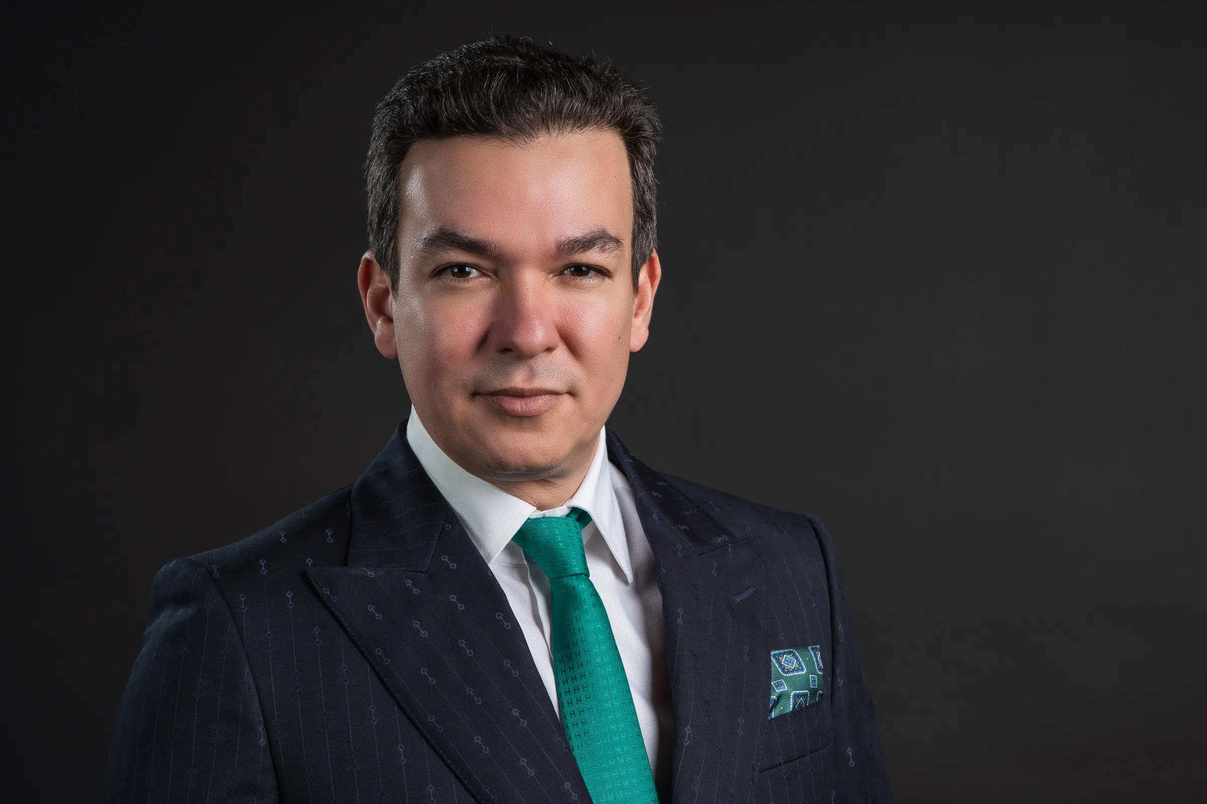 Studio portrait of Dr. Hassan Ben Moussa